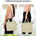 thumbnail image 4 of FORMRS Womens Corduroy Tote Bag Crossbody Shoulder Handbag with Pocket, Light Green Geometric, 4 of 7
