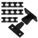 thumbnail image 3 of Juego de 12 clips de plástico para frentes falsos de gabinete, soportes de cajón falsos, clips frontales de cajón falsos para instalación en gabinetes de pared, 3 of 7