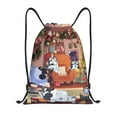 thumbnail image 1 of Pofeuu Bluey for Water-Resistant 210D Drawstring Bag Compact Foldable Design Gym Yoga Travel Essentials Lightweight Carryall-Small, 1 of 6
