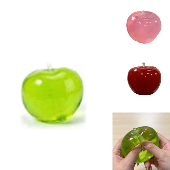 3.15" Squishy Slow Rise Malt Green Apple, Sugar Ball Soft Sensory Stress Squeeze Ball, Fidget Toy for Adults Kids, Perfect for Classroom Prizes Goodie Bag Fillers Party Favors Autism ADHD