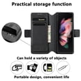 thumbnail image 3 of Compatible avec Samsung Galaxy Z Fold 3 Étui en Cuir, Étui Portefeuille avec Porte-Cartes Étui de Protection, 3 of 4