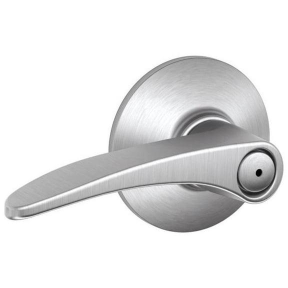 Schlage F40MNH626 Manhattan Privacy Lever, Satin Chrome