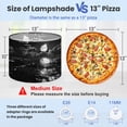 thumbnail image 2 of Lampshades 2 Pack Raven Moon Sea Black White Night Modern Artwork Full Moon Ocean 13"x13"x10" Light Shade for Table Lamps Floor Lamp Shades Lampshade Replacement Easy Assembly, 2 of 8