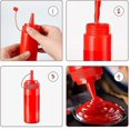 thumbnail image 4 of 5pcs Squeeze Bottles + Stickers Sauce Bottles With Caps Plastic Condim, 4 of 5