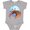 AC-Heather Grey, variant on Fun Fiddler Crab with Violin and Mustache Boys or Girls Baby Bodysuit