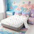 thumbnail image 3 of Manfei 3D Print Axolotl 7 Pieces Full Size Bedding Sets,Watercolor Animals Pattern Full Size Bed in a Bag,Polkadot Reversible, 3 of 7