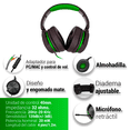 thumbnail image 3 of Audífono Headset Gamer Alámbrico Verde Para PS4, PS5,Xbox, PC Sentry Microfono Retractible Almohadilla De Vinil, 3 of 5