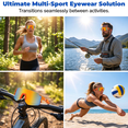thumbnail image 5 of UV400 Photochromic Polarized Safety Glasses - Wraparound Oversize Sports Sunglasses for Men & Women, Lightweight Frame for Cycling, Driving, Fishing & Hiking, 5 of 9