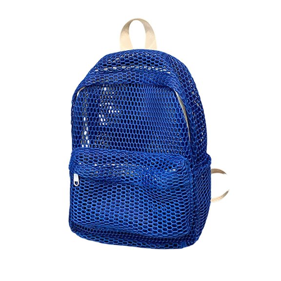 Universal Mesh Backpack Large Capacity Open Design Portable for Adults Outdoors Travel Leisure Shopping Beach F