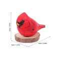 thumbnail image 4 of MRLESS Wooden Bird Sculpture Hand Painted Sparrow Figurine Small Bird Statue Wood Bird Ornament for Office Shelf Table Decors, 4 of 8