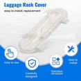thumbnail image 4 of Car Roof Luggage Rack Side Rail Cover 68141170AC for Jeep Cherokee 2.0L 2.4L 3.2L 2014 2015 2016, 4 of 5