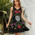 thumbnail image 7 of Sugar Skull Dress Fashion Beach Long Dresses Female Party Printed Sundress, 7 of 7