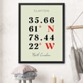 thumbnail image 3 of Map of Clayton, North Carolina, Multiline Coordinates Colored (18x24), 3 of 9