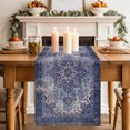 thumbnail image 2 of Retro Bohemia Table Runner 70 Inches Long,Southwest Ethnic Tribal Geometric Print Purple Cotton Linen Table Runners Dresser Scarves,Fabric Tabletop Scarf Furniture Cover for Home Dinner Party 13"x70", 2 of 9