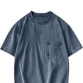thumbnail image 4 of Short Sleeve T Shirt For Men Round Neck Pocket Relaxed Fit Summer Casual Wear Versatile Lightweight Comfortable Top, 4 of 4