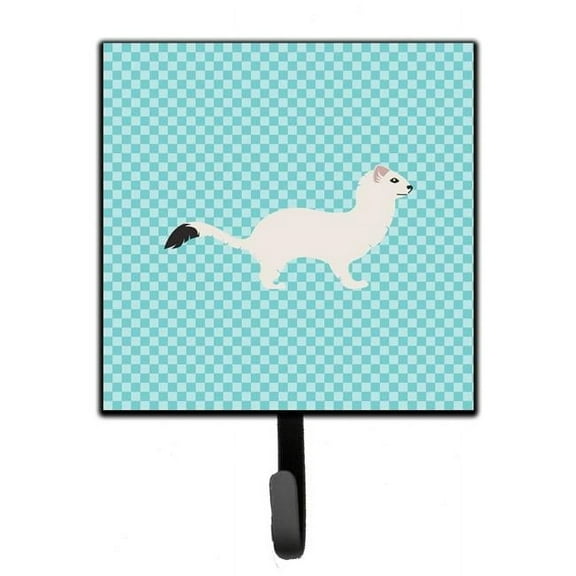 Carolines Treasures BB8046SH4 Stoat Short Tailed Weasel Blue Check Leash or Key Holder