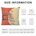 thumbnail image 5 of Nawypu  Spring Throw Pillow Cushion Cover, Cherry Blossom Sakura Tree Branches on Moon Japanese Style Illustration, Decorative Square Accent Pillow Case,Yellow Coral, 5 of 5