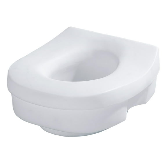 Moen Glacier Elevated Plastic Elongated Toilet Seat, White (ADA Compliant)