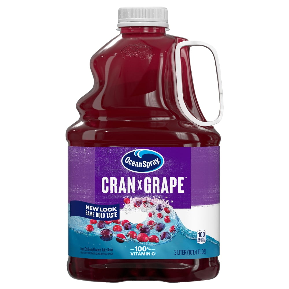 Ocean Spray Cran-Grape Juice Drink 3 liter - 3 Pack