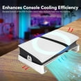 thumbnail image 3 of Horizontal Stand with Anti-Slip Cooling Base for PS5 Pro, Space-Saving Dual Mode Base for PS5 Slim & Pro Console Disc & Digital Edition, Stabilized Stand Exclusive for Gaming Room Setup, White, 3 of 7
