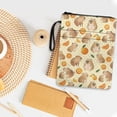 thumbnail image 3 of HELLHERO Capybara Orange Pattern Book Lovers Gift Notebook Wraps with Decorative Design Polyester Book Organzoer Holder Book Protection Class Office Pocket, 3 of 8