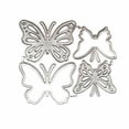 thumbnail image 4 of Metal Die Cuts, 4Pcs Butterfly Cutting Dies Card Stencils Embossing for DIY Scrapbooking Album Decorative Craft, 4 of 4