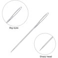 thumbnail image 4 of 25 PCS Large Eye Sewing Needles, 5 Sizes Big Eye Hand Sewing Needles, Stainless Steel Yarn Knitting Needles, 4 of 5