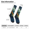 thumbnail image 3 of Bixox Surfing Turtle Patterned Men's and Women's Knee Socks High Socks Outdoor Sports Socks, 3 of 5