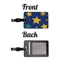 thumbnail image 4 of Stars Scattered Background Faux Leather Travel Luggage Tag, 4 of 7