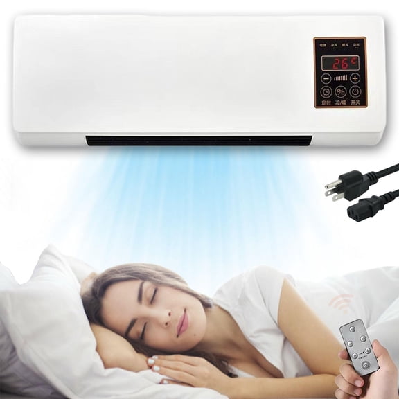 FYHALE 2025 New Climafy Air Conditioner, 9,000 btu Mini Split Air Conditioner, Cools Up to 400 Sq.Ft, Energy Efficient Ductless Wall-mounted Conditioner, Heat and AC Unit Combo(White)