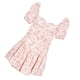 thumbnail image 3 of Vestido floral Puff manga corta dobladillo irregular elegante moda mujer vestido de verano para citas diarias vestido de vacaciones S, 3 of 14