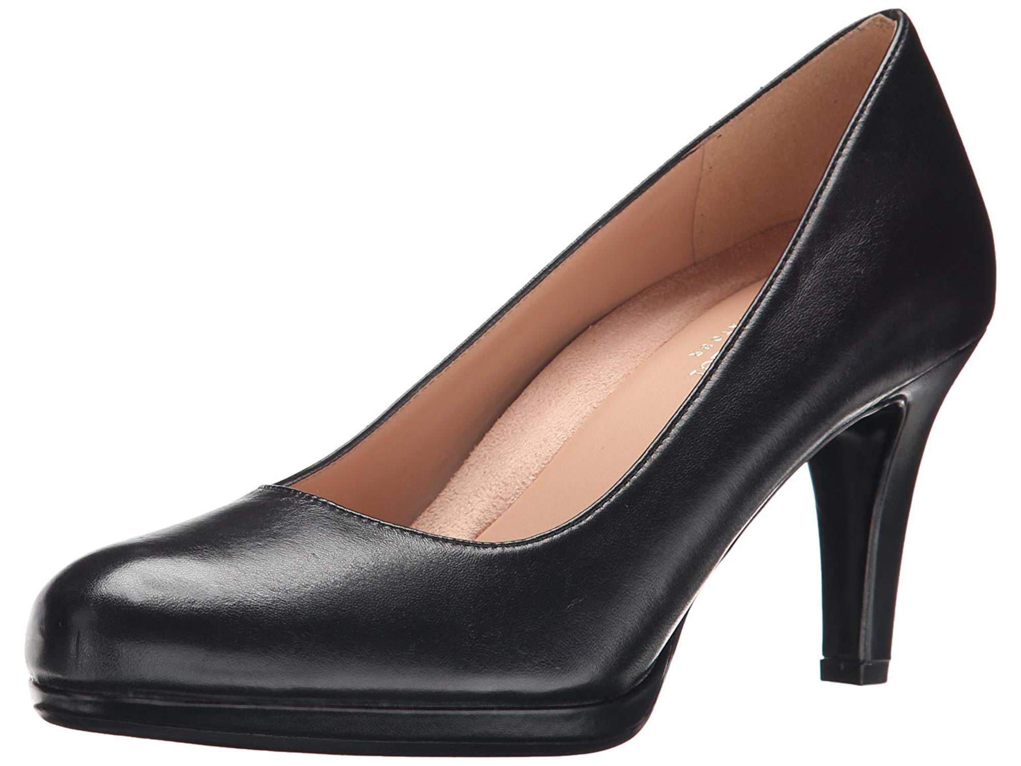 Naturalizer Womens Michelle Leather Round Toe Classic Pumps, Black