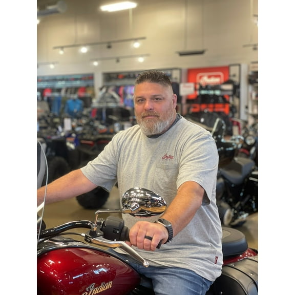 Indian Motorcycle Men's America's First Headdress T-Shirt, Gray - S - 283340002