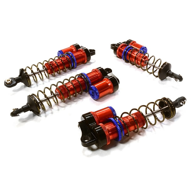 Integy RC Toy Model Hopups C26458RED Billet Machined Piggyback Shock