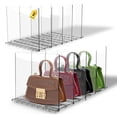 thumbnail image 1 of Tucorresi Divisores de Estante de Acr&iacute;lico - Estantes de Acr&iacute;lico de Pl&aacute;stico Ajustable, Organizador de Bolsas para Dama, Divisores de Estantes Transparentes para Ropa, 1 of 9