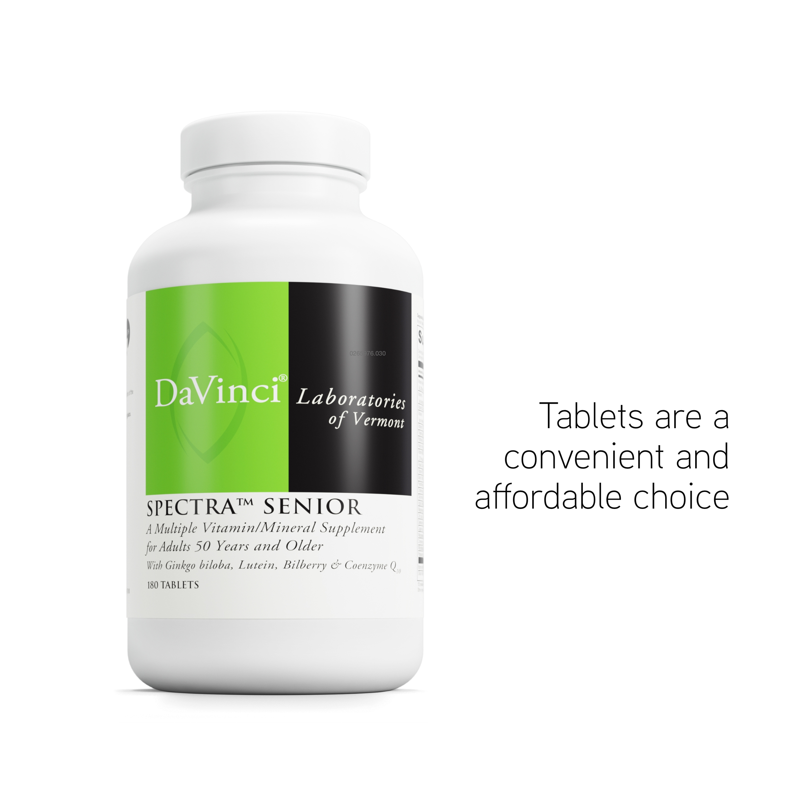 DaVinci Labs Spectra Senior - Multivitamin to Support Brain, Heart & Eye Health - 180 Capsules
