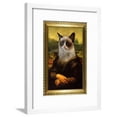 thumbnail image 1 of Grumpy Cat Mona Lisa, Framed Art Print Wall Art, 1 of 1