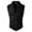Black, variant on Dpytoraw Mens Court Style Fashion Single Suit Vest Sleeveless Jacket