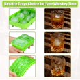 thumbnail image 4 of Ice Cube Tray,Silicone Ice Cube Molds for Freezer with Lid (Set of 4) - Sphere Ice Ball, Large Square, Diamond Cut & Hexagonal Shapes Ice Maker for Whiskey,Reusable and BPA Free, 4 of 6