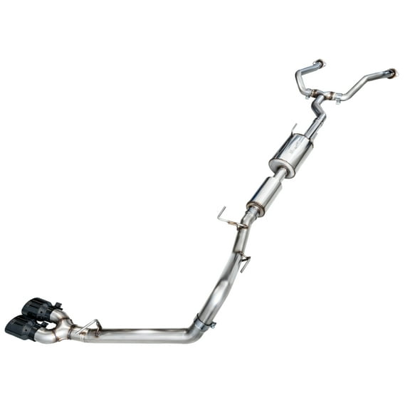 AWE 0FG Exhaust for 3rd Gen Toyota Tundra - Dual Diamond Black Tips
