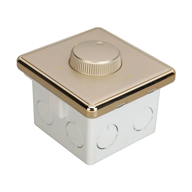 Perilla de control de volumen de montaje en pared, perilla de control de volumen de 30 W, placa de pared para control de volumen, controlador de volumen, calidad en la que puede confiar