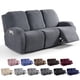 thumbnail image 1 of Nvzi Funda de sofá elástica de jacquard, funda de poliéster para sillón reclinable, fácil de instalar, lavable, protector de sofá de 3 plazas (gris oscuro), 1 of 3