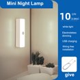 thumbnail image 4 of Injueey Noche cerca de las luces de control remoto Carga sin enchufar Dormitorio en casa Enfermería Sueño Inalámbrico Autoadhesivo, Luz amarilla Iluminación y accesorios Luz blanca Injueey HA008222-01BB, 4 of 6