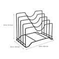 thumbnail image 4 of CIMAXIC 1Pc Kitchen Pot Cover Rack Storage Shelf Cutting Board Rack Kitchenware (Black),9.84"X8.27"X6.5", 4 of 4