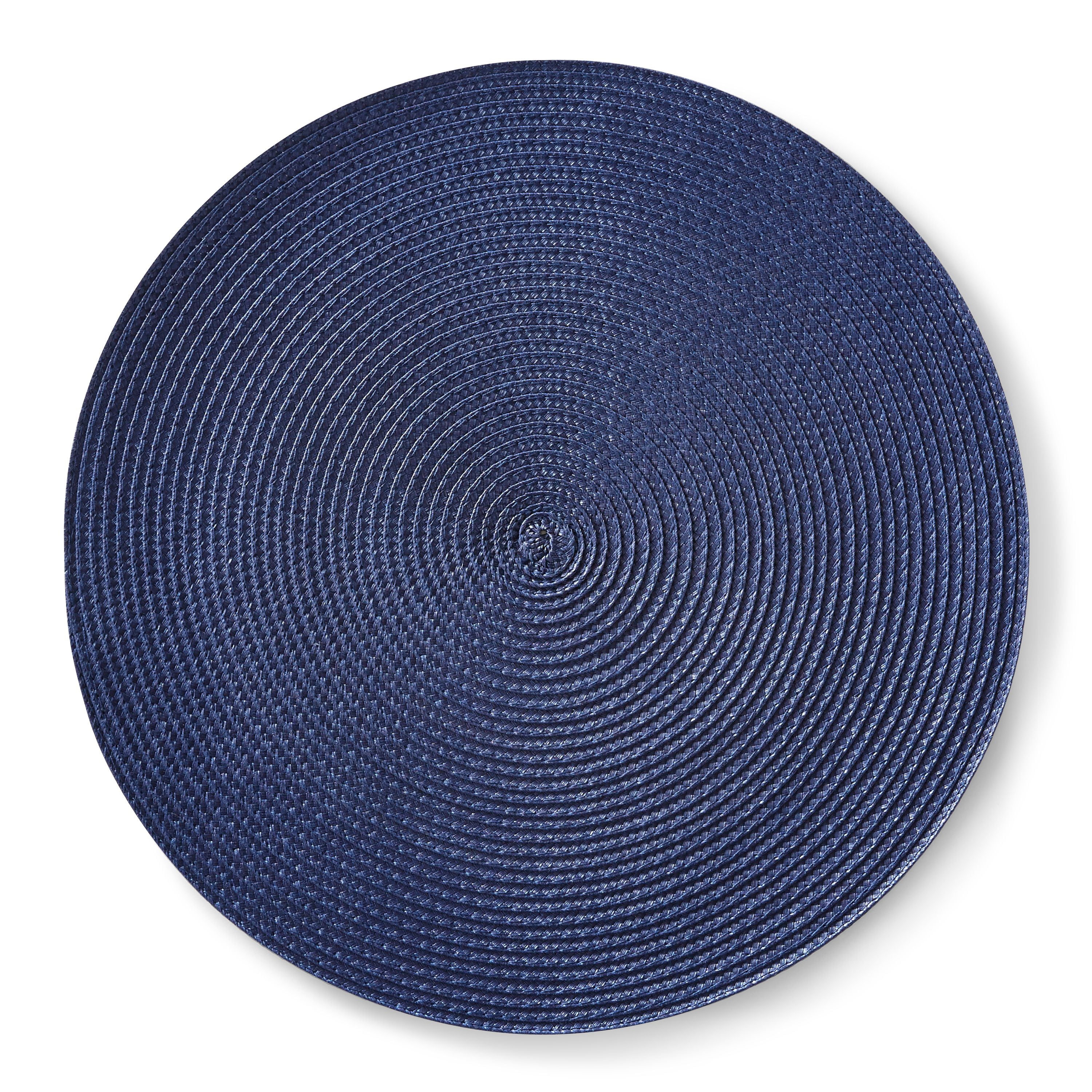 Mainstays Mars Placemat Navy 15, Navy Blue Round Placemats