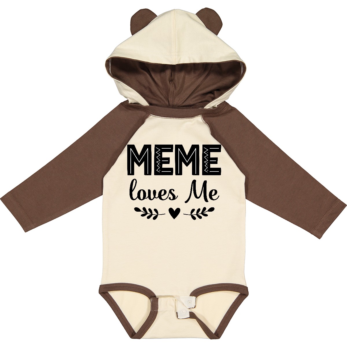 Inktastic Meme Loves Me Baby Clothes Girls Long Sleeve Baby Bodysuit