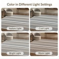 thumbnail image 7 of ODIKA Farmhouse With Bold Ticking Bands And Tonal Edge Trim Striped Flowing Dynamic Stain Resistant Flatwoven for Entryway, Kitchen, Mudroom, 7 of 7
