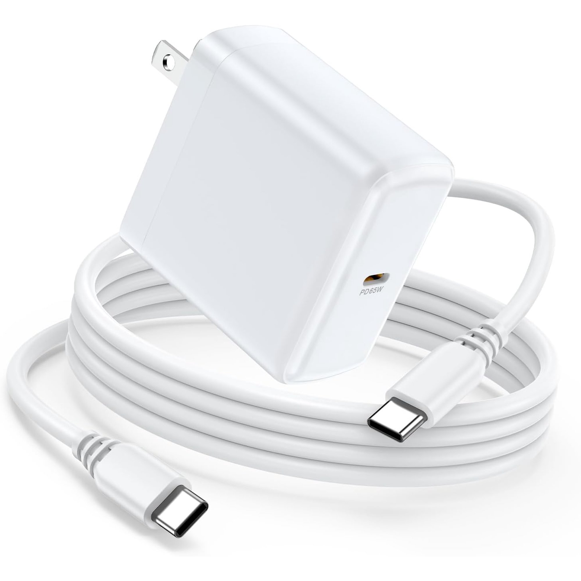 for 65W USB C Fast Charger Block with 6FT Cable for Samsung Galaxy S26 S25 S24 Ultra, for iPhone 17 16 15 Pro Max, Google Pixel, for Android Phone Power Adapter