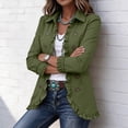 thumbnail image 5 of Naotn Open‑Front Ruffled Lapel Collar Jacket for Women Fall Trendy Casual Long Sleeve Button Down Outerwear, 5 of 10