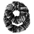 thumbnail image 1 of Peach Couture Plush Cowl Collar Faux fur Two Tone Infinity Loop Scarf, 1 of 1